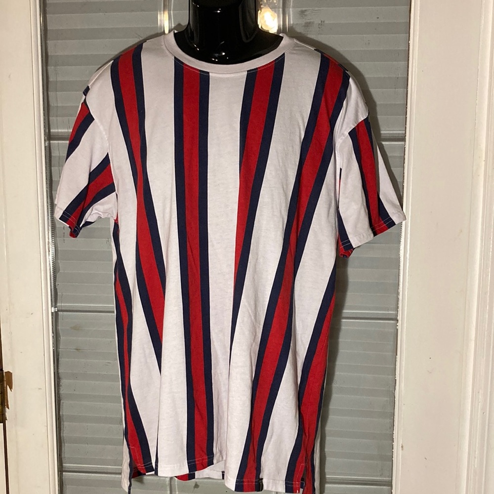 Red and white mens T-shirt
